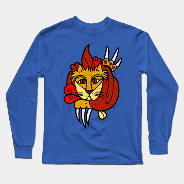 Lion Long Sleeve T-Shirt by Hydra